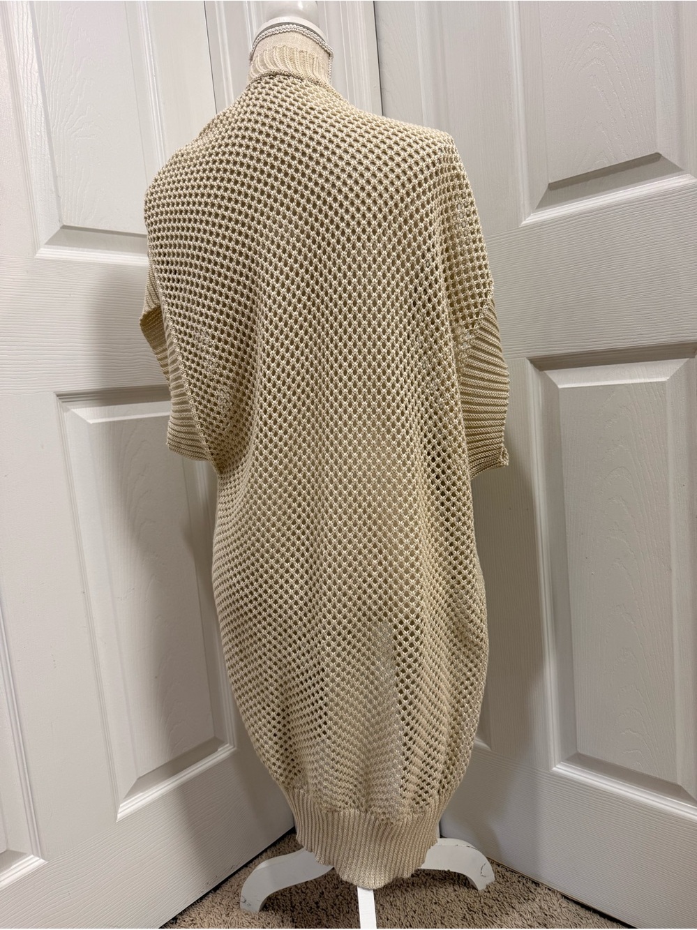 Time and Tru Women’s open front crotchet Ruana size XL - Picture 4 of 12